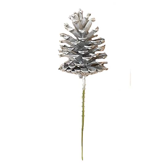 10" Silver Pinecone Pick, 72ct.